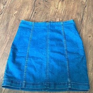 Free people denim skirt (size 10)